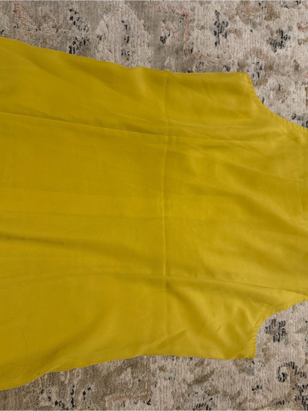 The Limited Mustard Ruffle Front Sleeveless Blouse - Picture 5 of 7